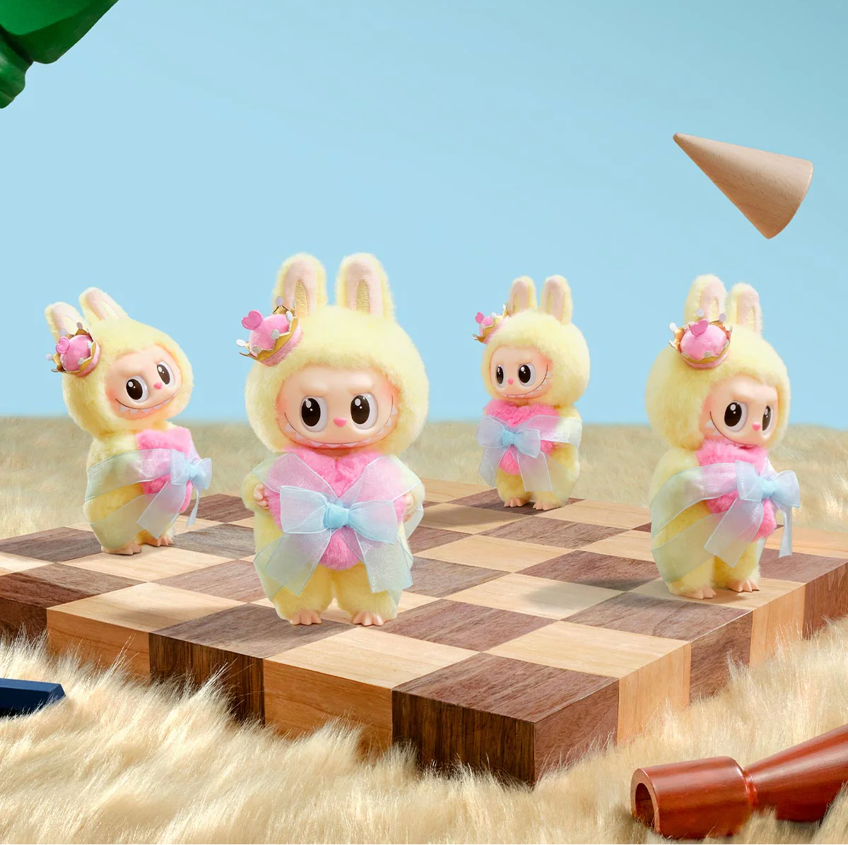 POP MART THE MONSTERS LABUBU Let's Checkmate Vinyl Plush Pendant